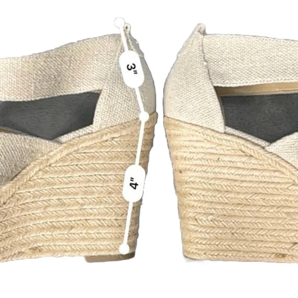 Michael Kors‎ Women's Damita Platform Wedge Espadrilles Natural Lyst Sz 10M